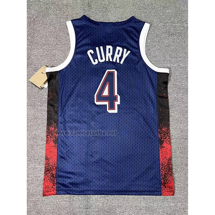Camiseta USA 2025 Stephen Curry #4 Azul